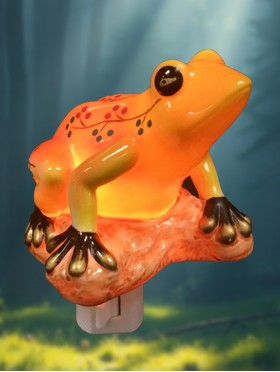 Frog Porcelain Night Light with Gift Box